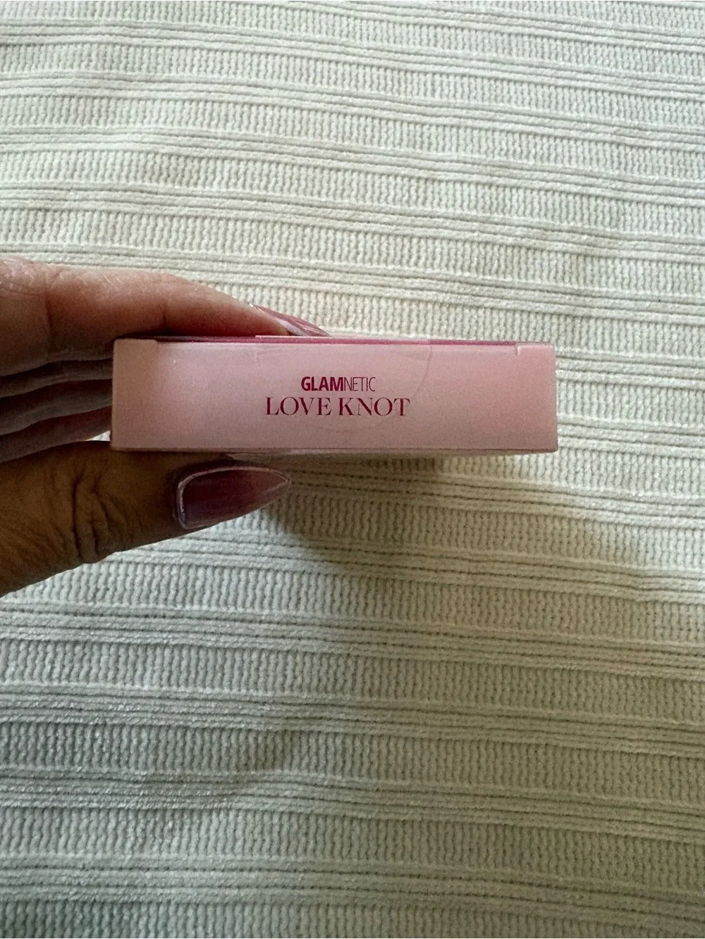 New Glamnetic Pink Pearl Press-On Nails Love Knot